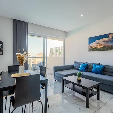 Impressive View 2br Flat In St Julian's Bay By Arco Collection Apartment
