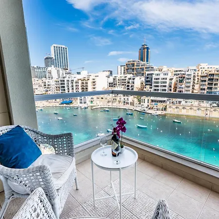 Impressive View 2br Flat In St Julian's Bay By Arcobnb * Saint Julian's