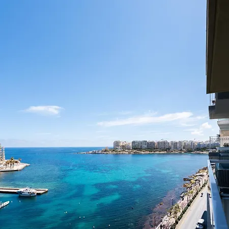 Impressive View 2br Flat In St Julian's Bay By Arco Collection Daire *