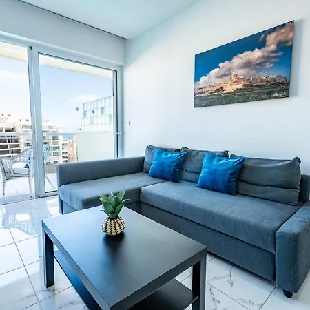 Impressive View 2br Flat In St Julian's Bay By Arcobnb